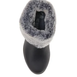 Fly Flot Faux Fur Ankle Boots - Black