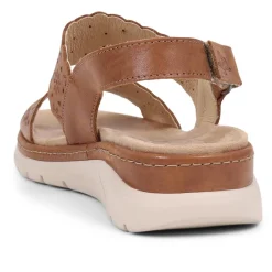 Fly Flot Leather Sandals - Tan