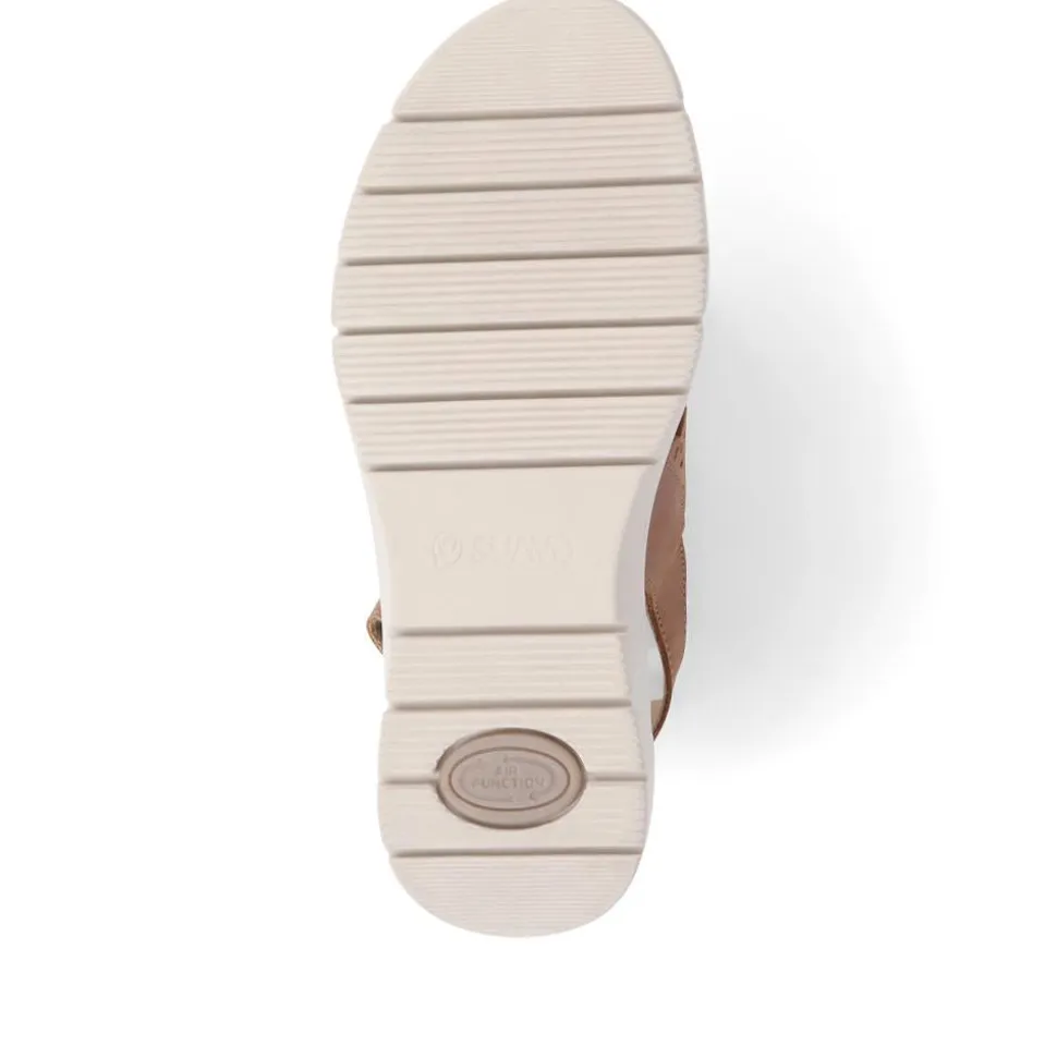 Fly Flot Leather Sandals - Tan