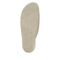 Fly Flot Lightweight Shock Absorbing Leather Mules - Beige