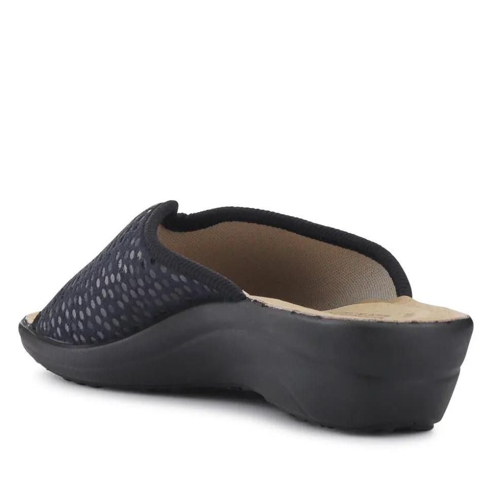 Fly Flot Lightweight Shock Absorbing Leather Mules - Black