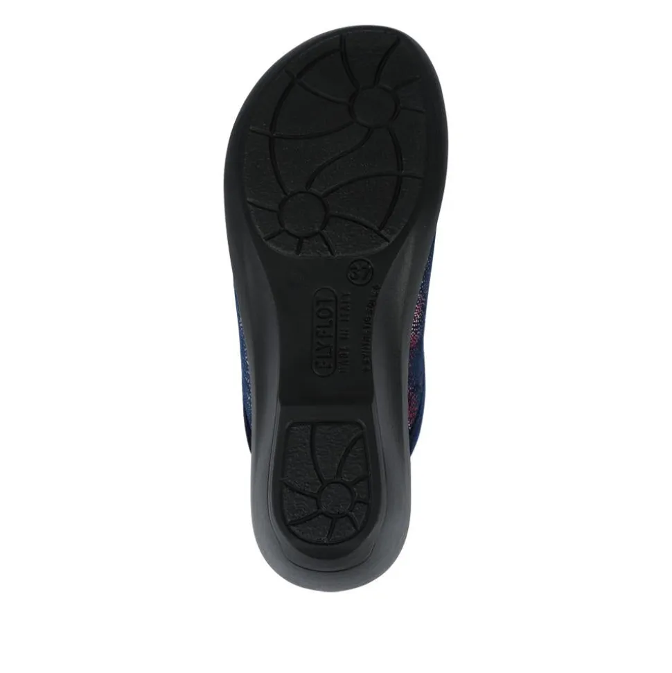 Fly Flot Self Moulding Mules - Navy