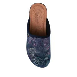 Fly Flot Self Moulding Mules - Navy