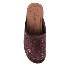 Fly Flot Self Moulding Velour Mules - Plum