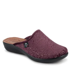 Fly Flot Self Moulding Velour Mules - Plum