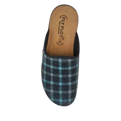 Fly Flot Shock Absorbing Mule Slippers - Black Multi