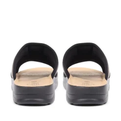 Fly Flot Slip On Mule Sandals - Dark Brown