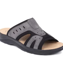 Fly Flot Slip On Mule Sandals - Grey