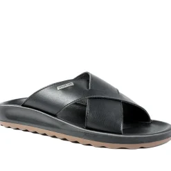 Fly Flot Strappy Slip On Sandals - Black