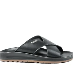 Fly Flot Strappy Slip On Sandals - Black