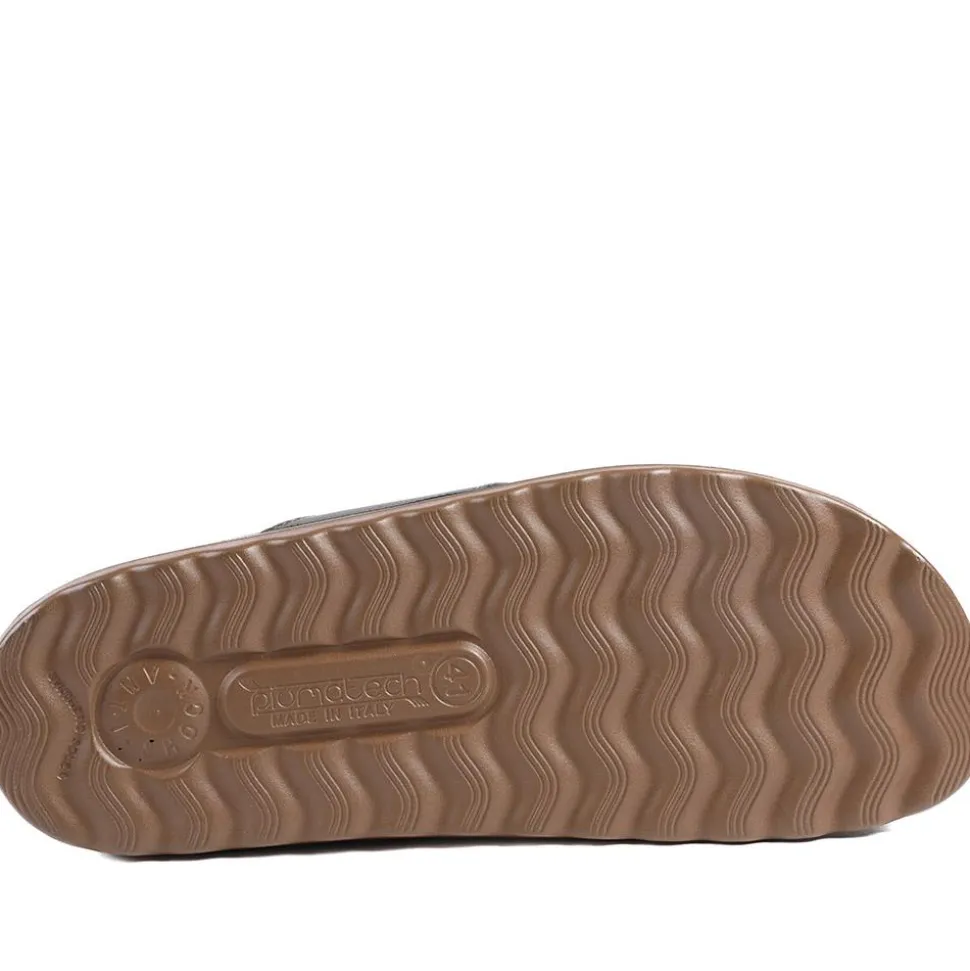 Fly Flot Strappy Slip On Sandals - Brown