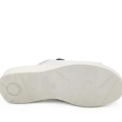 Fly Flot Stretch Fit Mule Sandals - Silver Shimmer