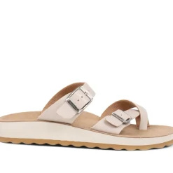 Fly Flot Toe Post Sandals - Beige