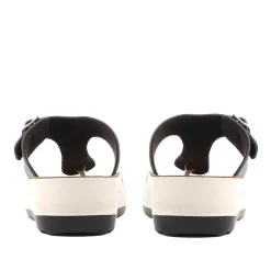 Fly Flot Toe Post Sandals - Black