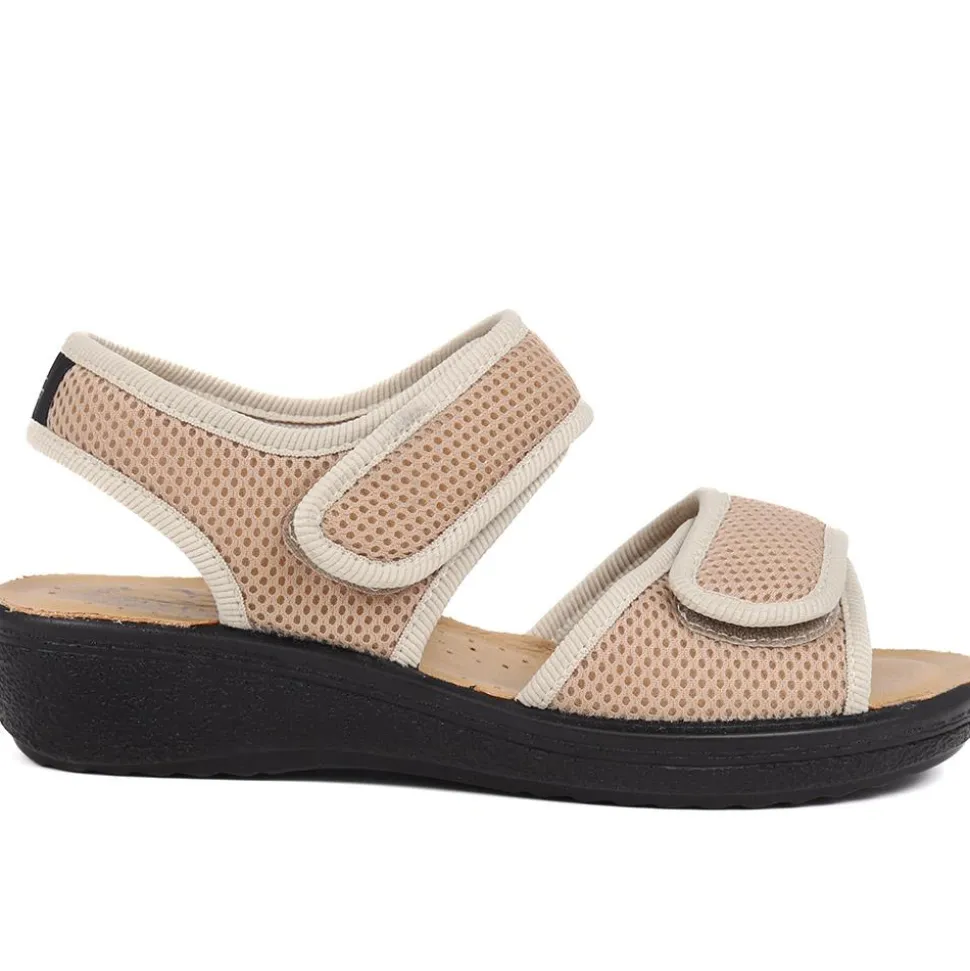 Fly Flot Touch Fastening Sandals - Beige