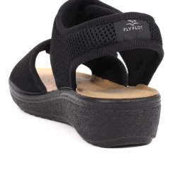Fly Flot Touch Fastening Sandals - Black