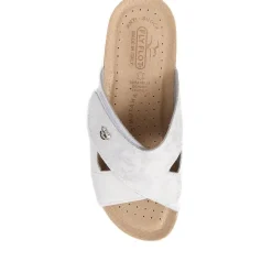 Fly Flot Touch Fasten Mules - White