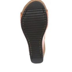 Fly Flot Wedge Heeled Mule Sandals - Tan