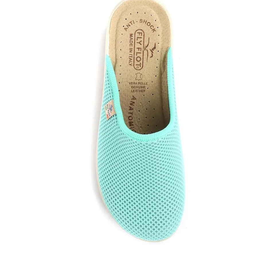 Fly Flot Wide Fit Anatomic Clogs - Aqua