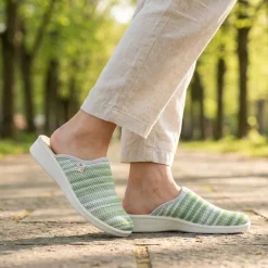 Fly Flot Wide Fit Anatomic Clogs - Green