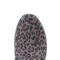 Fly Flot Wide Fit Leopard Print Chelsea Boots - Grey Leopard
