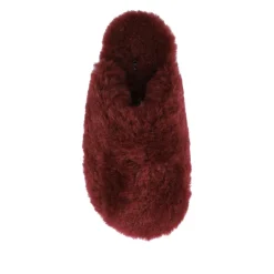 Freesia Sheepskin Slippers - Burgundy