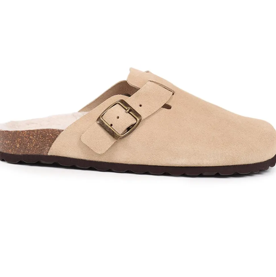 Freida Mules Slippers - Chestnut