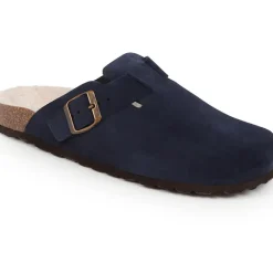 Freida Mules Slippers - Navy