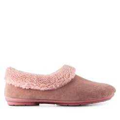 Frostie Suede Leather Full Slippers - Blush