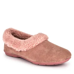 Frostie Suede Leather Full Slippers - Blush