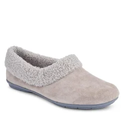 Frostie Suede Leather Full Slippers - Grey
