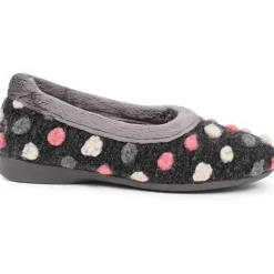 Full Slippers - Dark Grey Multi