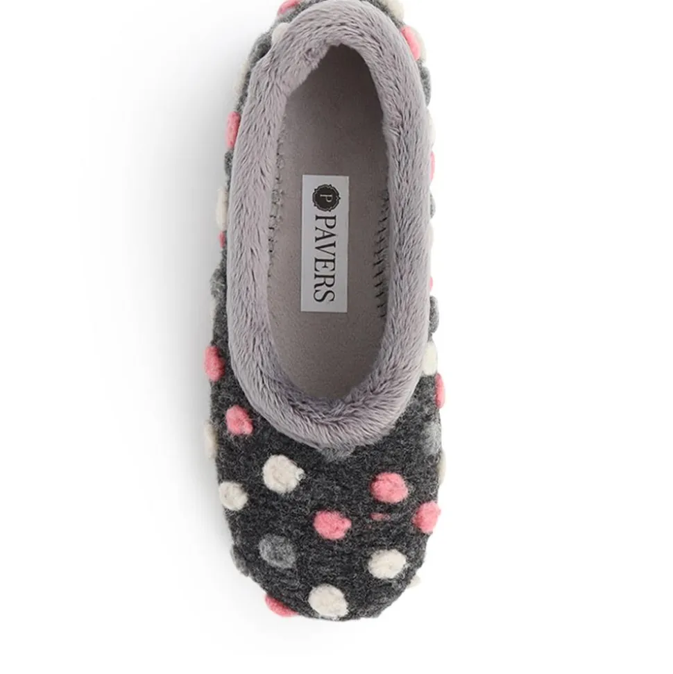 Full Slippers - Dark Grey Multi