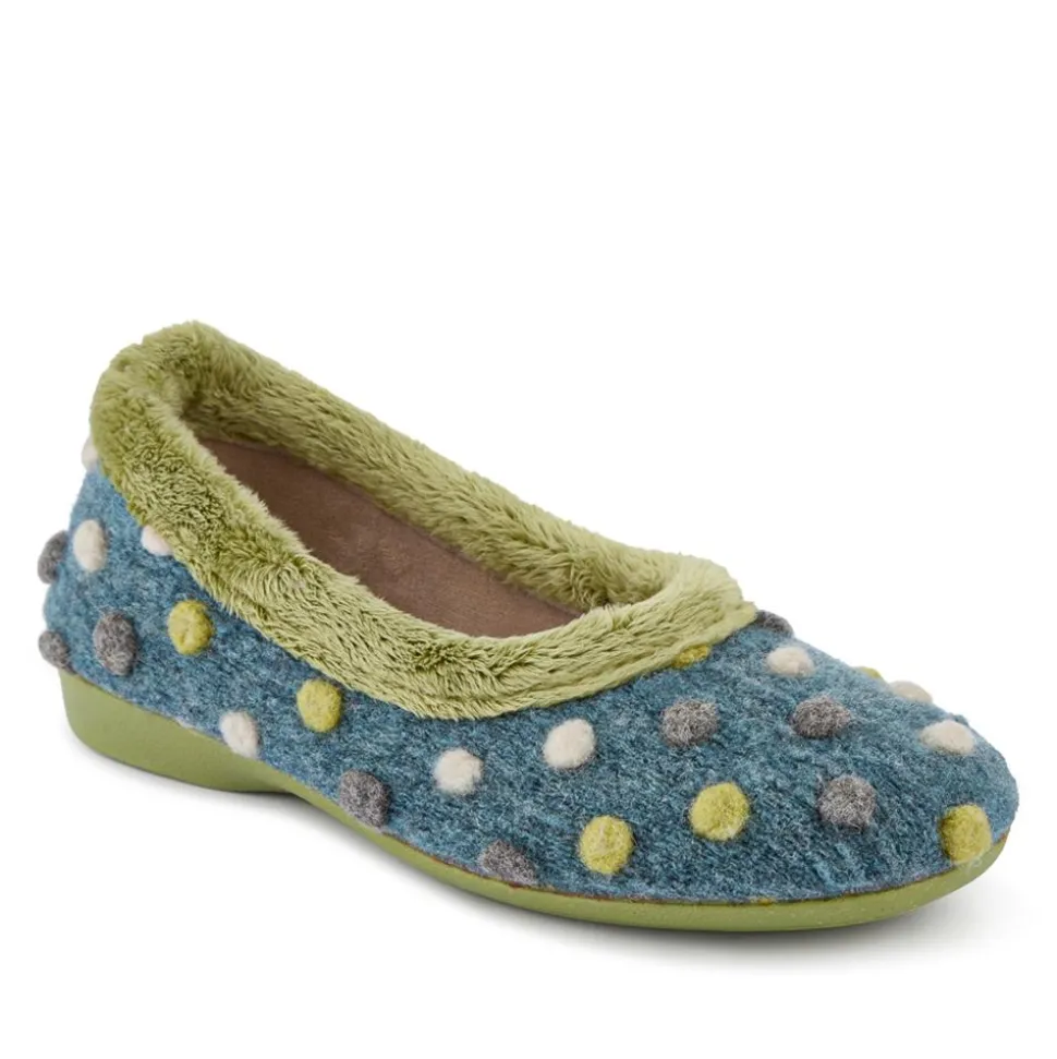 Full Slippers - Green Multi