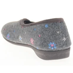 Full Slippers - Grey Floral