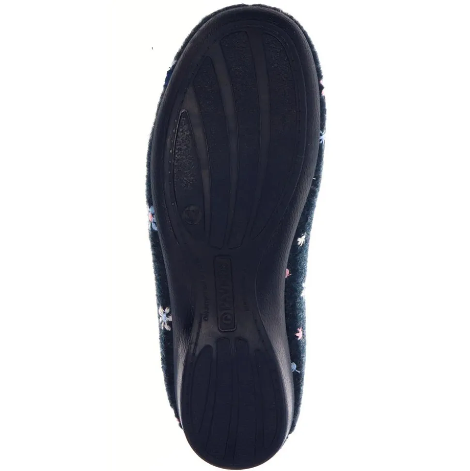 Full Slippers - Navy Floral