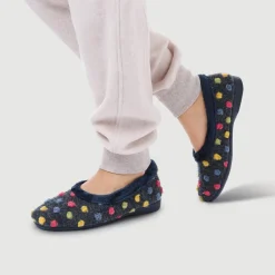 Full Slippers - Navy Multi