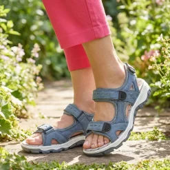 Fully Adjustable Daily Sandals - Denim