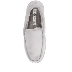 Fur-Lined Slippers - Grey