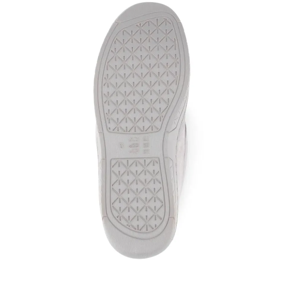 Fur-Lined Slippers - Grey