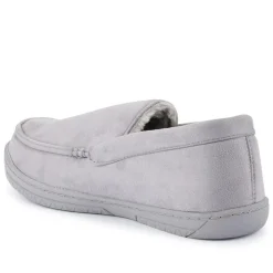 Fur-Lined Slippers - Grey