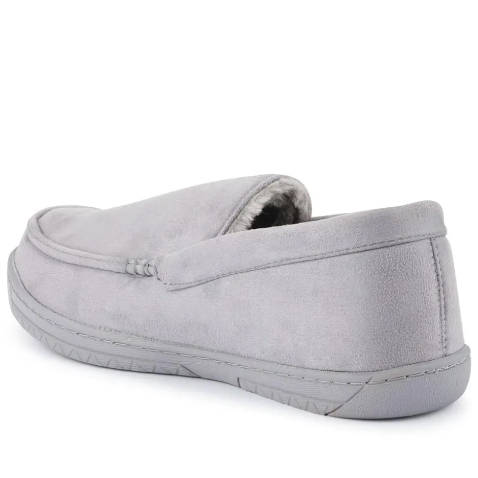 Fur-Lined Slippers - Grey