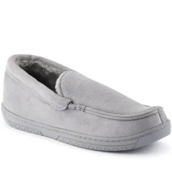 Fur-Lined Slippers - Grey