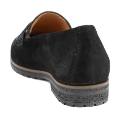 Gabor Ego Elder Leather Loafers - Black