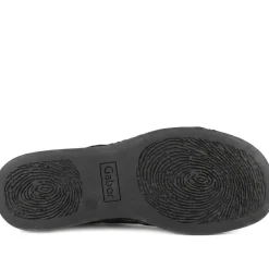 Gabor Leather Slip On Sandals - Black