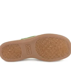 Gabor Leather Toe Post Sandals - Green