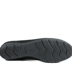 Gabor Raven Leather Ballet Pumps - Black