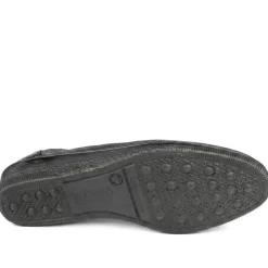 Gabor Wide Fit Leather Chunky Sole Pumps - Black Croc