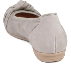 Gabor Wide Fit Leather Heeled Pumps - Taupe