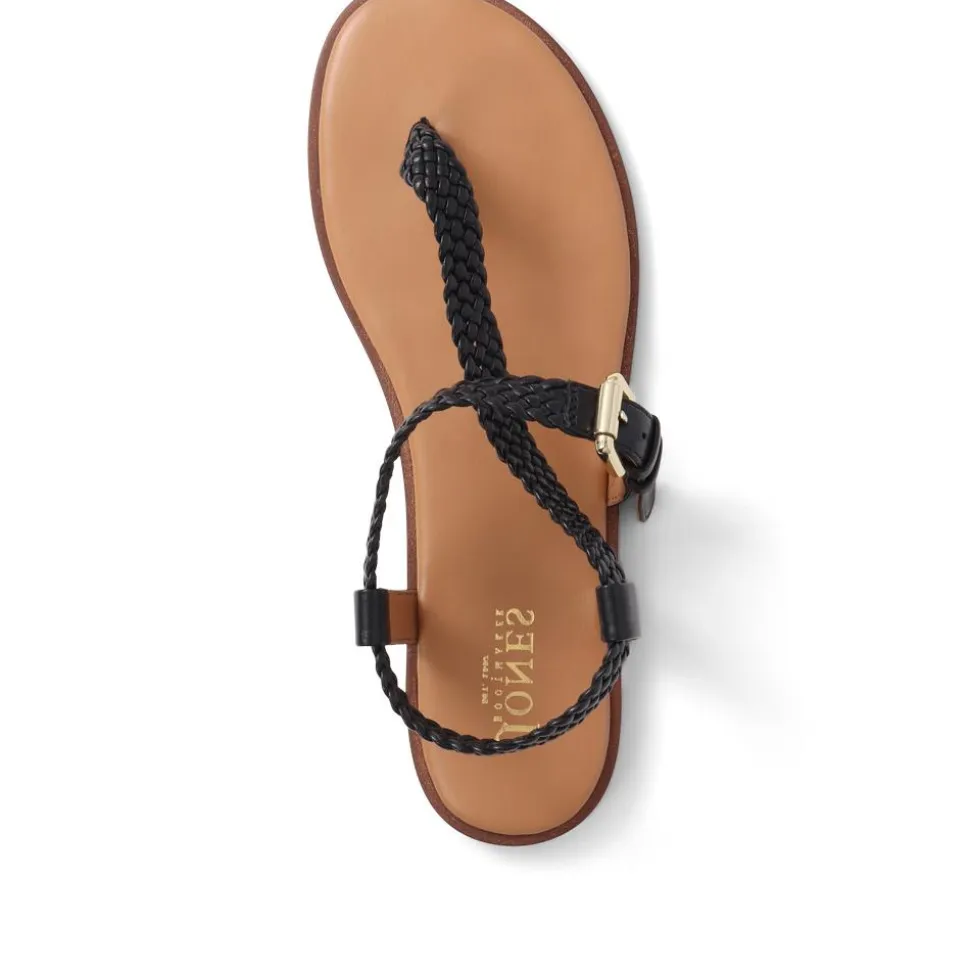 Gabrielah Toe-Post Sandals - Black